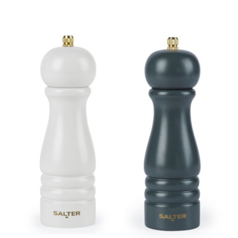 Olea Salt & Pepper Grinder Set - Grey/Green