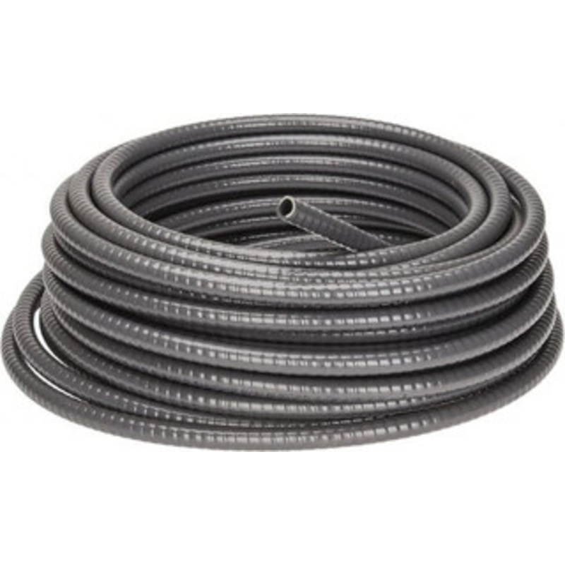 Thomas & Betts 3/8 Trade Size, 100 ft. Long, Flexible Liquidtight Conduit PVC, 0.489 ID, Gray 15004-100 - 54087895