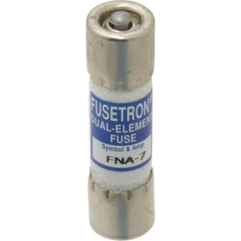 Bussmann 125 VAC, 7 Amp, Time Delay Pin Indicator Fuse Fuse Holder Mount, 1-1/2 OAL, 10 at AC kA Rating, 13/32 Diam FNA-7 - 81739807