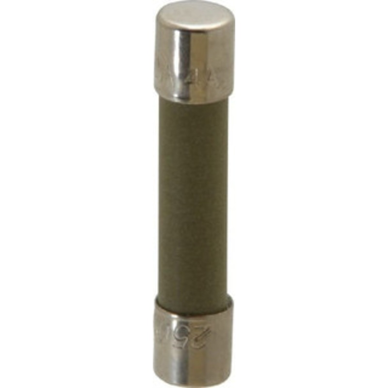 Bussmann 250 VAC, 4 Amp, Time Delay Miniature Ceramic Fuse 1-1/4 OAL, 1/4 Diam MDA-4-R - 71918643
