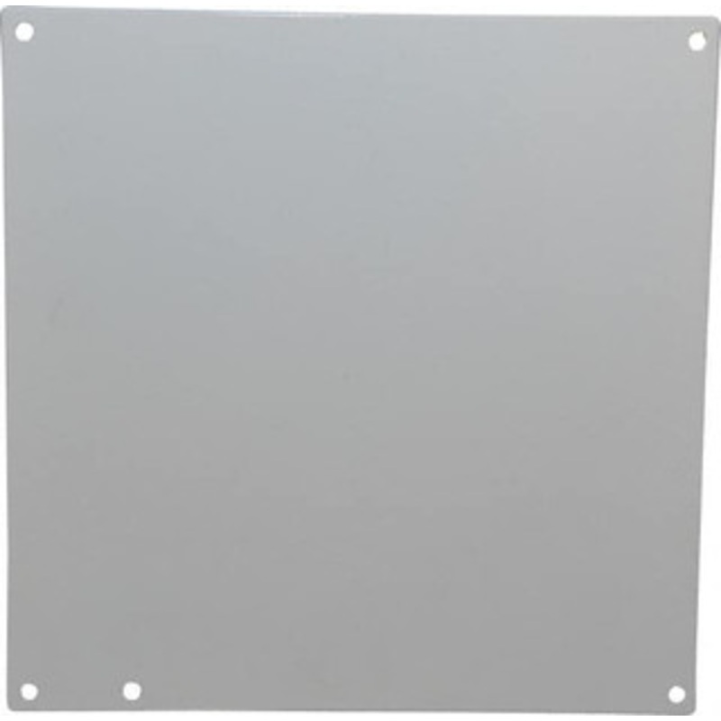 Cooper B-Line 10-1/4 OAW x 10-1/4 OAH Powder Coat Finish Electrical Enclosure Nonperforated Panel 12 x 12 Box, 14 Gauge Steel, Use with 121210 RHC/12124-1/12126 RHC/12126-112128-1 78205137698 - 64050339