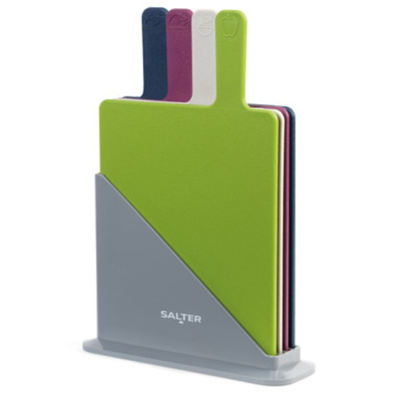 Multicoloured 4-Piece Chopping Board Set