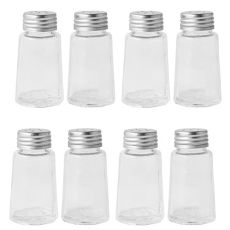 Caf Glass Salt & Pepper Shakers - Set of 8