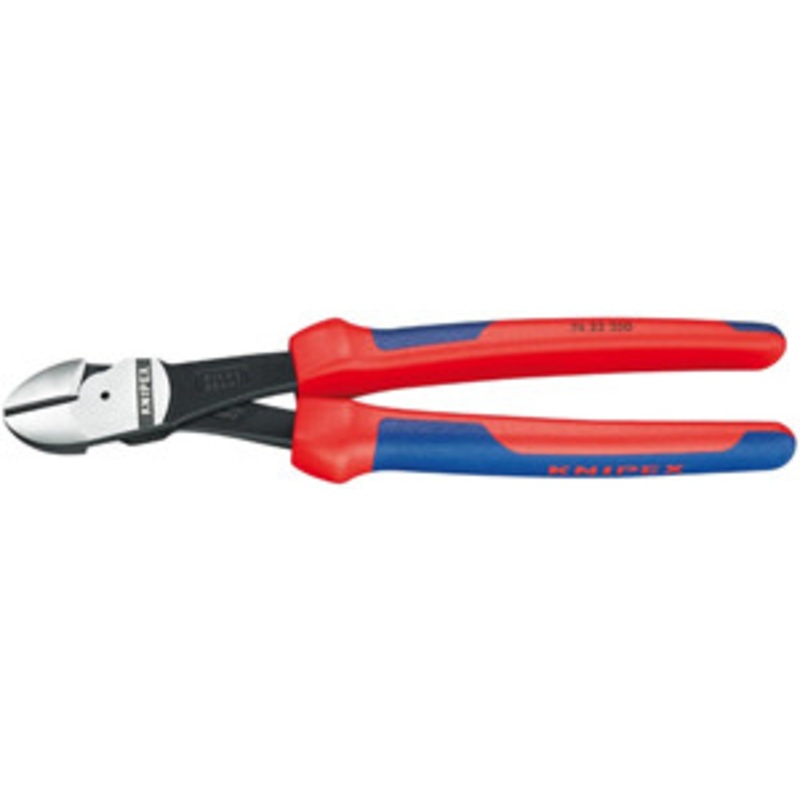 Knipex 10 High Leverage Angled Diagonal Cutter Comfort Grip - KX7422250