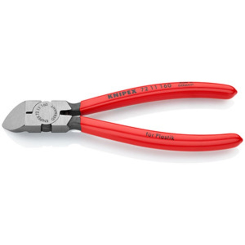 Knipex 6-1/4Diagonal Flush Cutters for Plastics-45 Angle - KX7211160