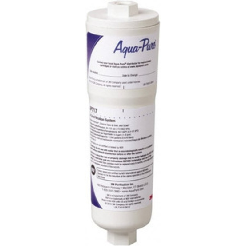 3M Aqua-Pure 0.5 GPM Max Flow Rate, 1/4 Inch Pipe, Inline Water Filter System with Disposable Filter and Quick Disconnect Fittings Reduces Sediment, Taste, Odor, Chlorine and Scale 7100051441 - 07426562