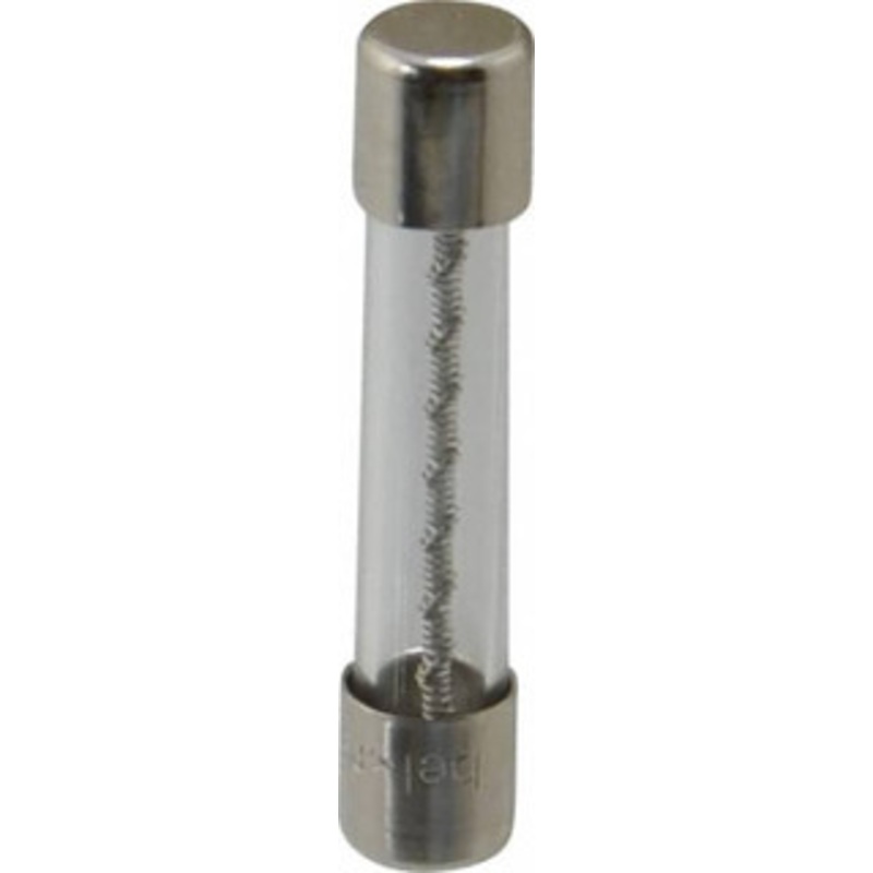 Ferraz Shawmut 125 VAC, 12 Amp, Time Delay Miniature Glass Fuse Clip Mount, 1-1/4 OAL, 10 at AC kA Rating, 1/4 Diam GDL12-MSC - 54009212