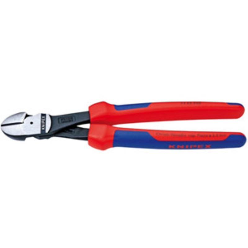 Knipex 10 High Leverage Straight Diagonal Cutter Comfort Grip - KX7402250