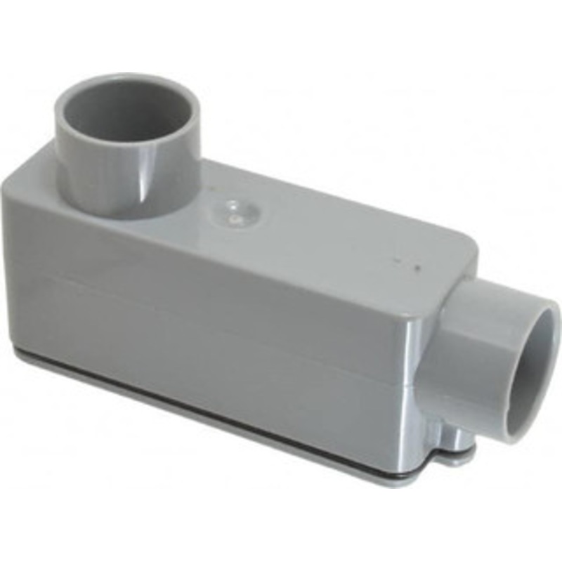 Thomas & Betts LB Body, 1 Trade, IMC, Rigid PVC Conduit Body Oval, 6-9/32 OAL, 12 cc Capacity E986F - 54088075