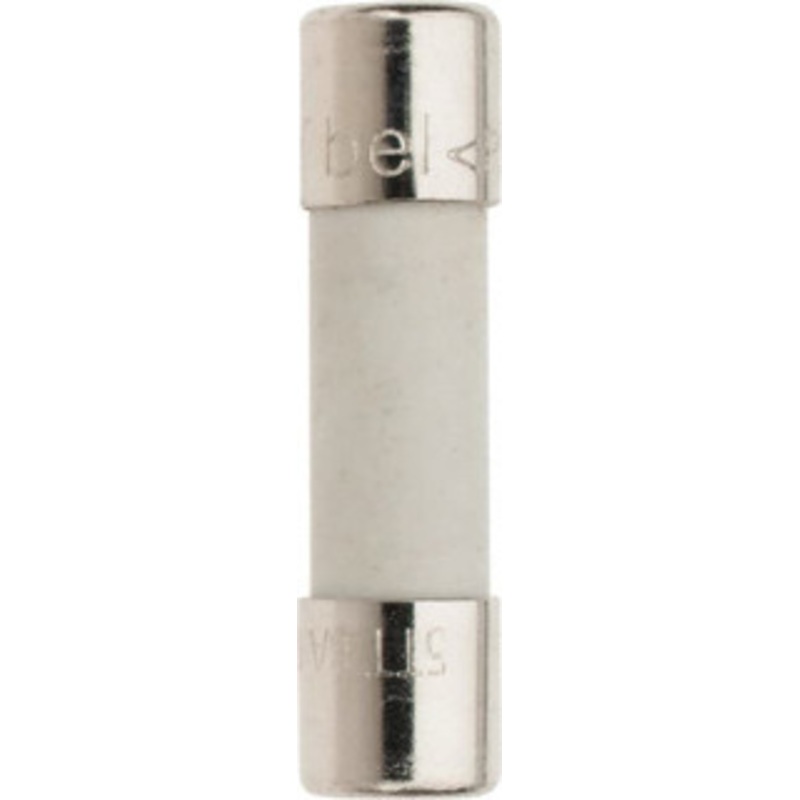 Ferraz Shawmut 125 VAC, 8 Amp, Time Delay Miniature Glass Fuse Clip Mount, 20mm OAL, 10 kA Rating, 5mm Diam GSC8-MSC - 00176594