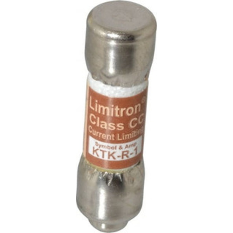 Bussmann 600 VAC, 1 Amp, Fast-Acting General Purpose Fuse Fuse Holder Mount, 1-1/2 OAL, 200 at AC (RMS) kA Rating, 13/32 Diam KTK-R-1 - 74743105