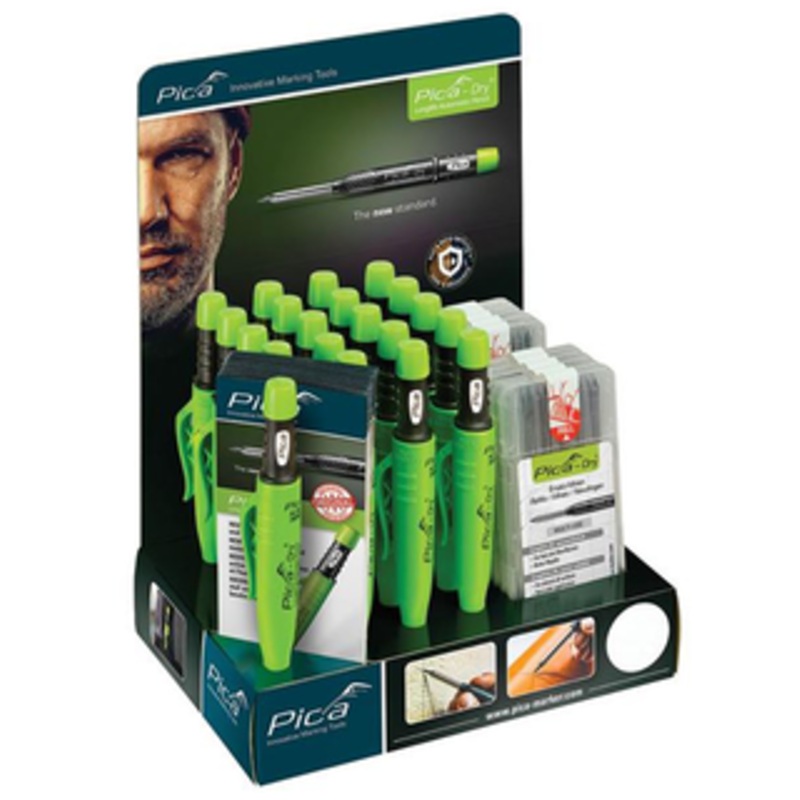 Pica Dry Longlife Automatic Pen 20/Pack Marker and 10/Pack 4020 Basic Set Refill Package - 3020