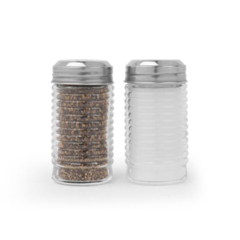 Beehive Glass Salt & Pepper Shaker Set