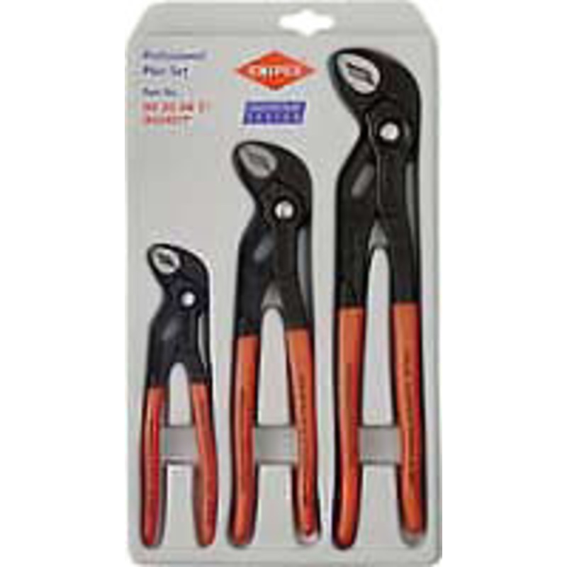 Knipex 3 Piece Cobra Water Pump Plier Set - KX3X87