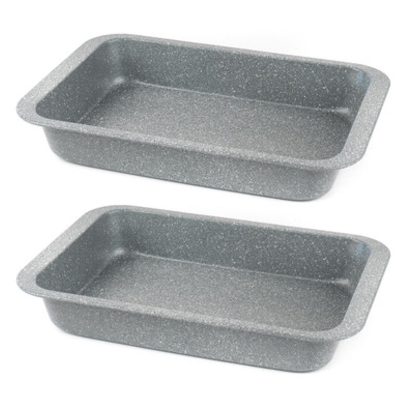 Marblestone 36cm Roasting Pan - Set of 2