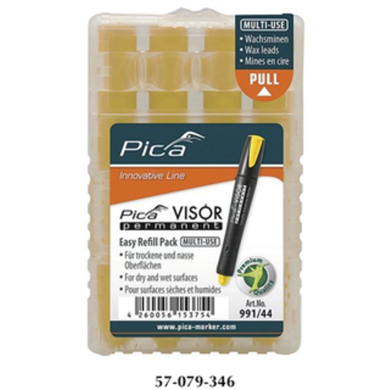 Pica VISOR Yellow Permanent Multi-Use Refills - 991/44