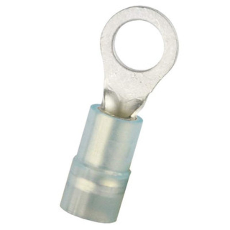Value Collection Ring Terminals, Terminal Type: Circular, Insulation Type: Partially Insulated, Connection Type: Crimp, Compatible Wire Size (AWG): 16-14, Compatible Wire Size (sq mm): 1.5-2.5 (mm), Stud Size (mm): 5.30 RNYDS2-5 - 14736359