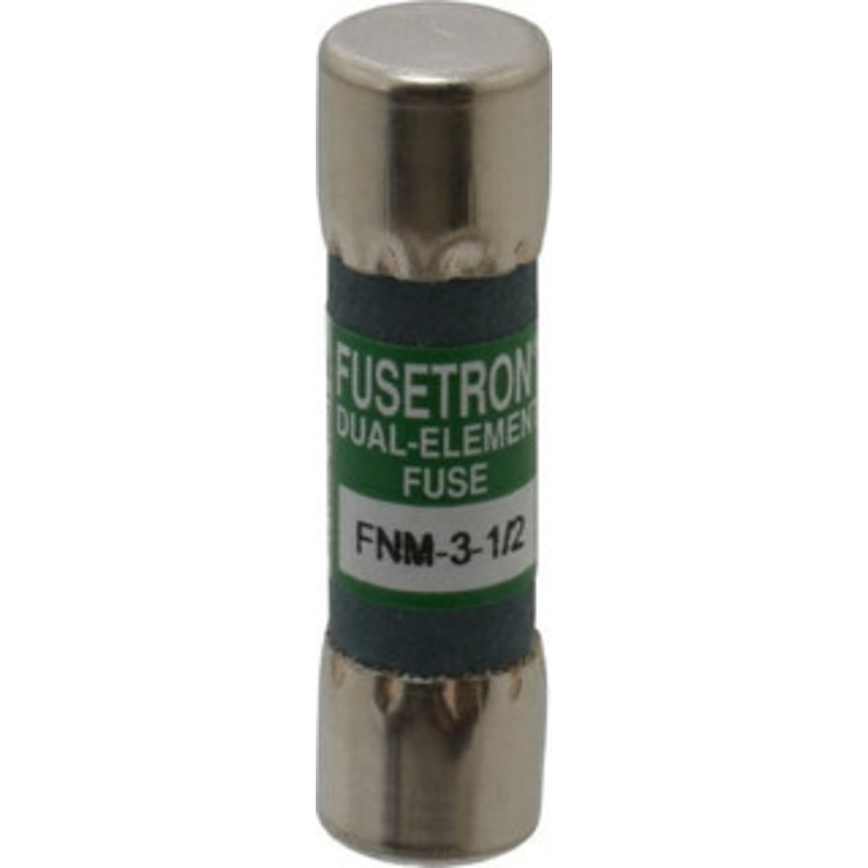 Bussmann 250 VAC, 3.5 Amp, Time Delay General Purpose Fuse Fuse Holder Mount, 1-1/2 OAL, 10 at 125 V kA Rating, 13/32 Diam FNM-3-1/2 - 76636554