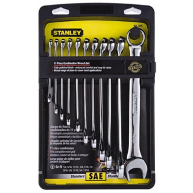 Stanley 11 pc. Combination Wrench Set 94-385W, 1/4 to 13/16 - 93-451-3