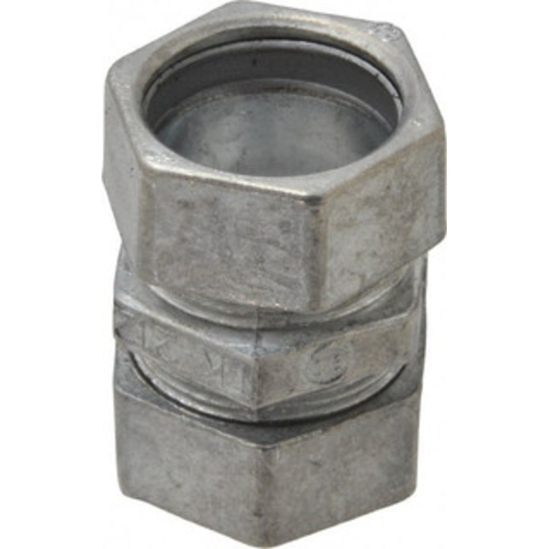 Thomas & Betts 3/4 Trade EMT Conduit Coupling Die Cast Zinc, Noninsulated, Compression Connection TK212SC - 00155242