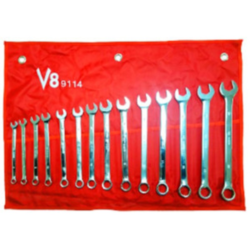 V8 Tools 14pc Long Pattern Metric Wrench Set - VT9114