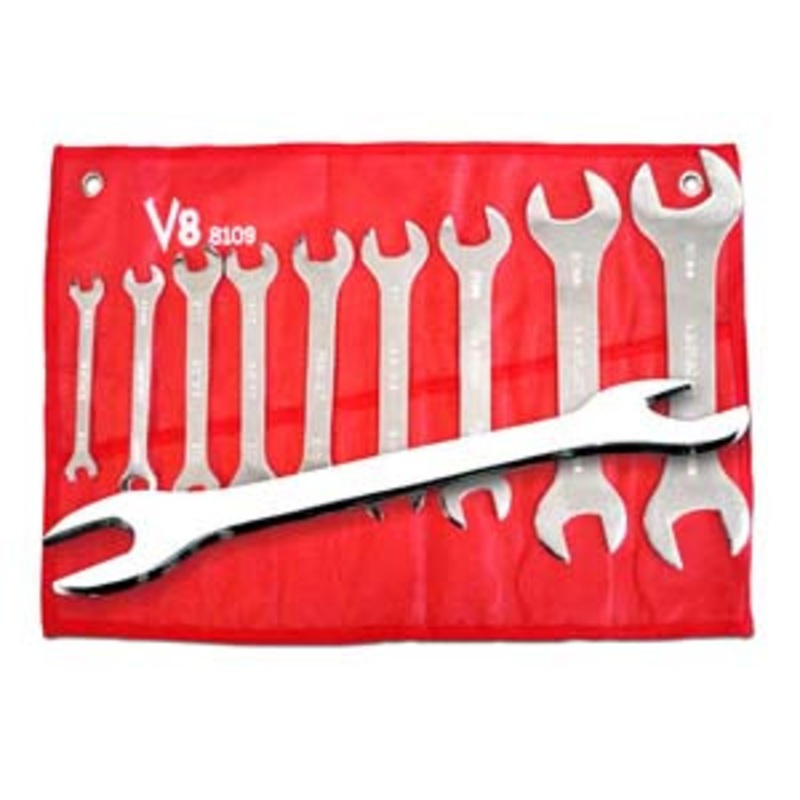 V8 Tools 9 Piece Metric Super Thin Wrench Set - VT8109
