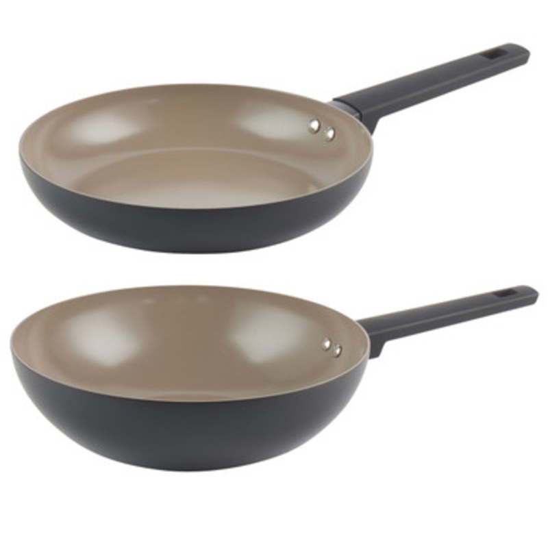 Ceramic Frying Pan & Stir Fry Pan Set