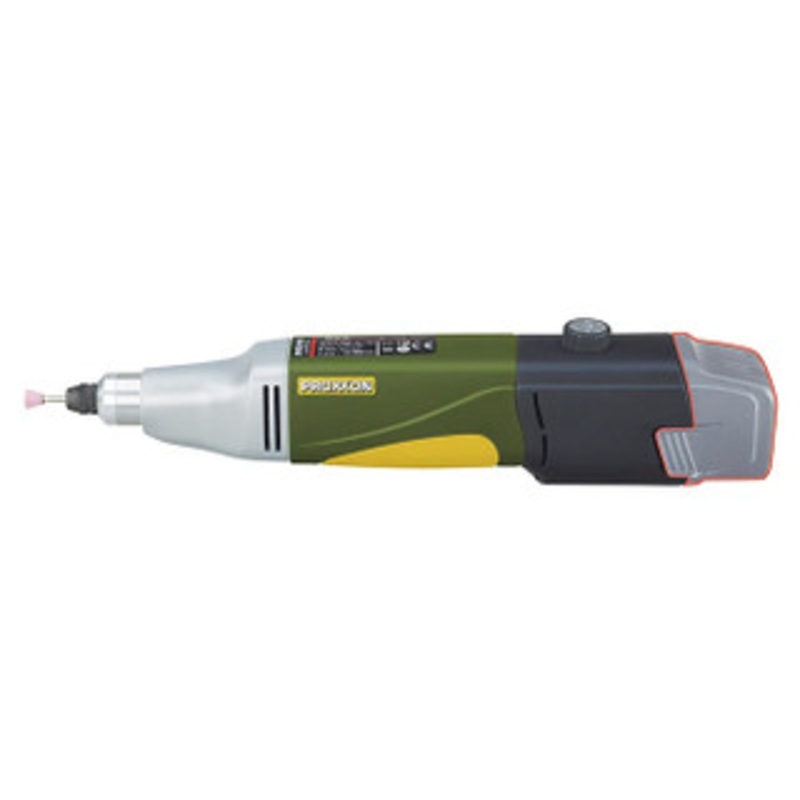 Proxxon Cordless Drill/Grinder IBS/A without Battery, Rapid Charger, Bits and Cutters - 29802