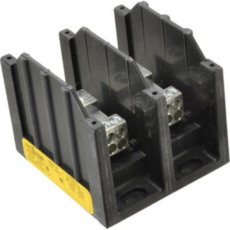 Bussmann 2 Poles, 175 Amp, 8-2/0 AWG (Al), 14-2/0 AWG (Cu) Primary, 4-14 AWG (Cu), 4-8 AWG (Al) Secondary, Thermoplastic Power Distribution Block 600 VAC/VDC, 1 Primary Connection, 3.58 Inch Long x 3.32 Inch Deep x 4 Inch High 16321-2 - 84720473
