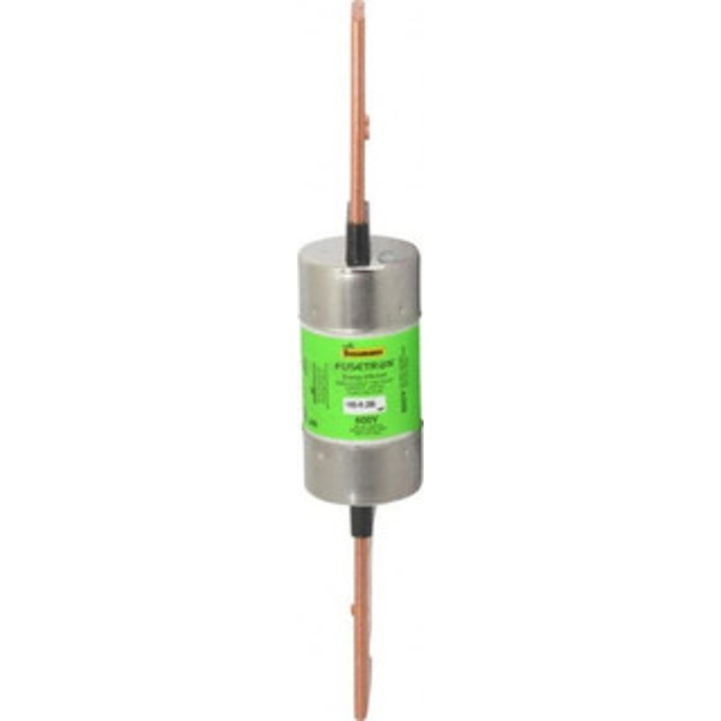 Bussmann 300 VDC, 600 VAC, 200 Amp, Time Delay General Purpose Fuse Bolt-on Mount, 9-5/8 OAL, 20 at DC, 200 (RMS) kA Rating, 1-13/16 Diam FRS-R-200 - 75908699