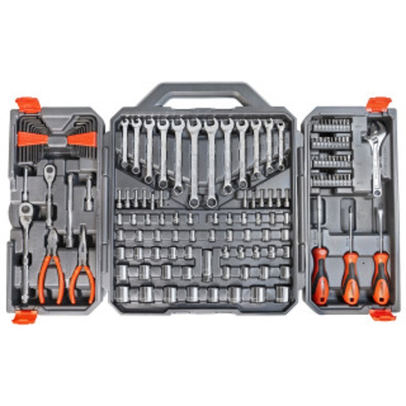 Crescent 150 Pc. 1/4 and 3/8 Drive 6 Point SAE/Metric Professional Tool Set - CTK150