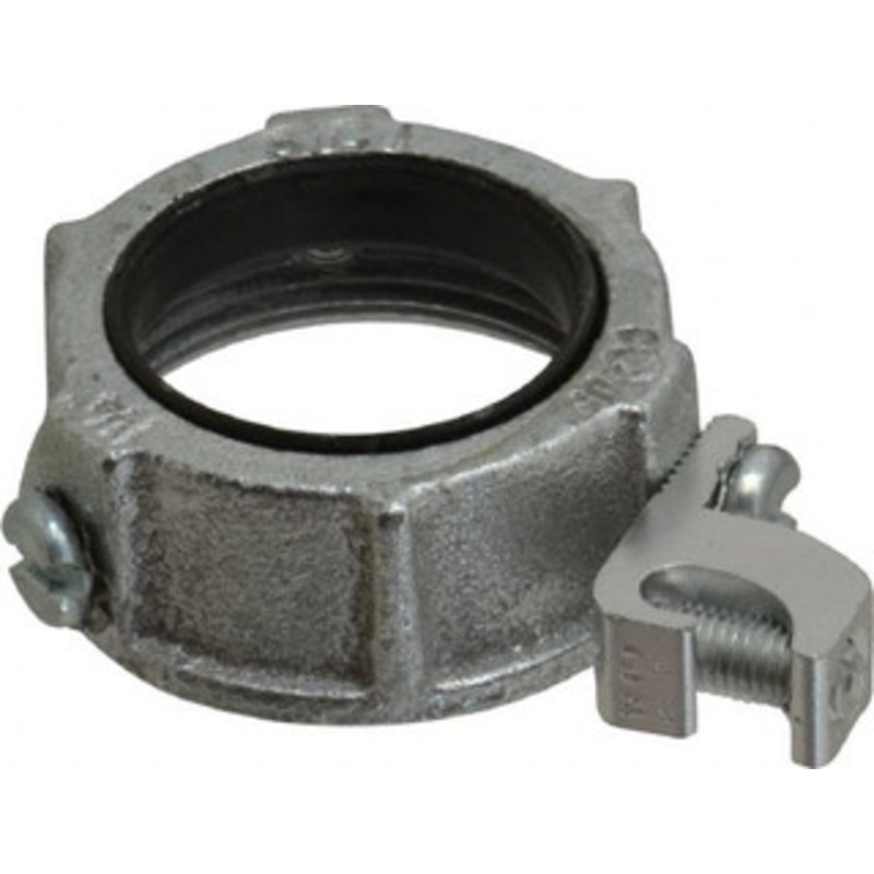 Crouse-Hinds 1-1/4 Trade Rigid/Intermediate (IMC) Conduit Bushing Malleable Iron, Partially Insulated, Threaded Connection HGLL 4 - 04506754