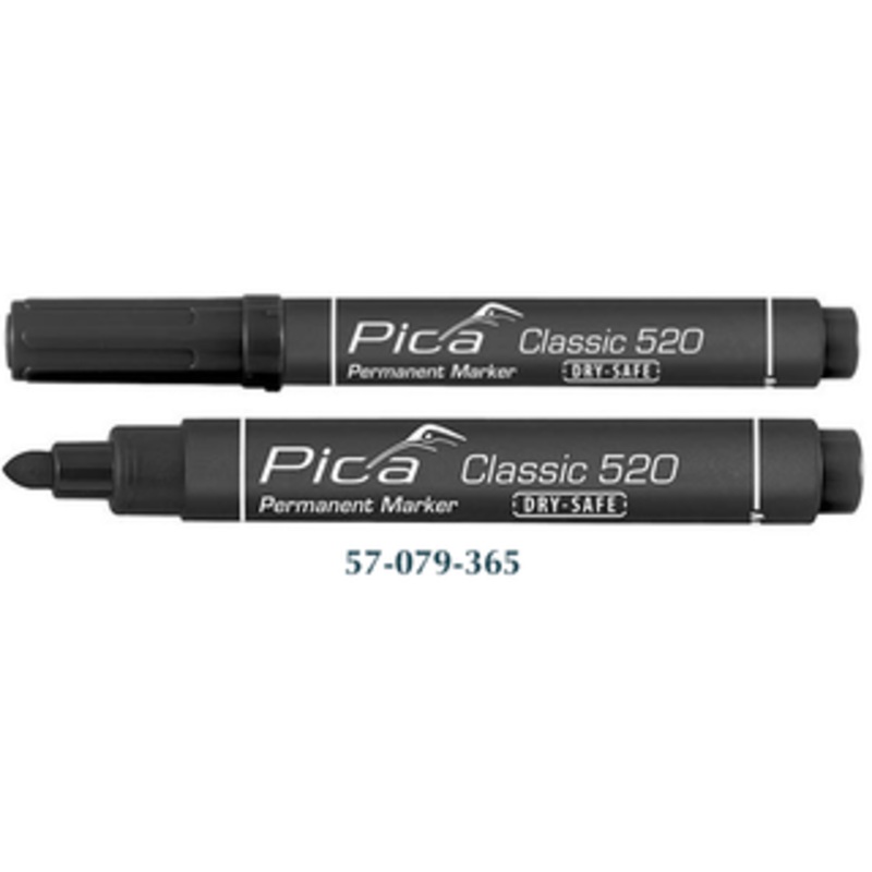 Pica Classic 520 - Permanent Marker, Bullet Tip, Black - 520/46