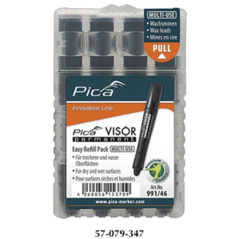 Pica VISOR Black Permanent Multi-Use Refills - 991/46
