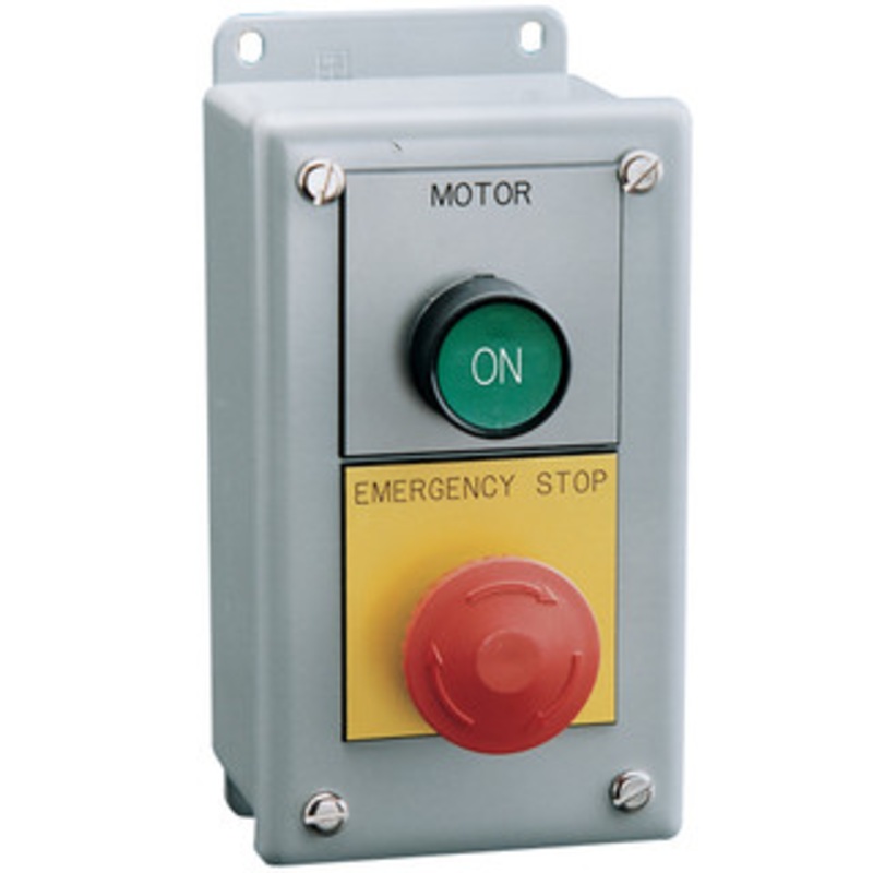 Rockford Remote Station With Motor On Push Button and Emergency-Stop Palm Button - VOS2000