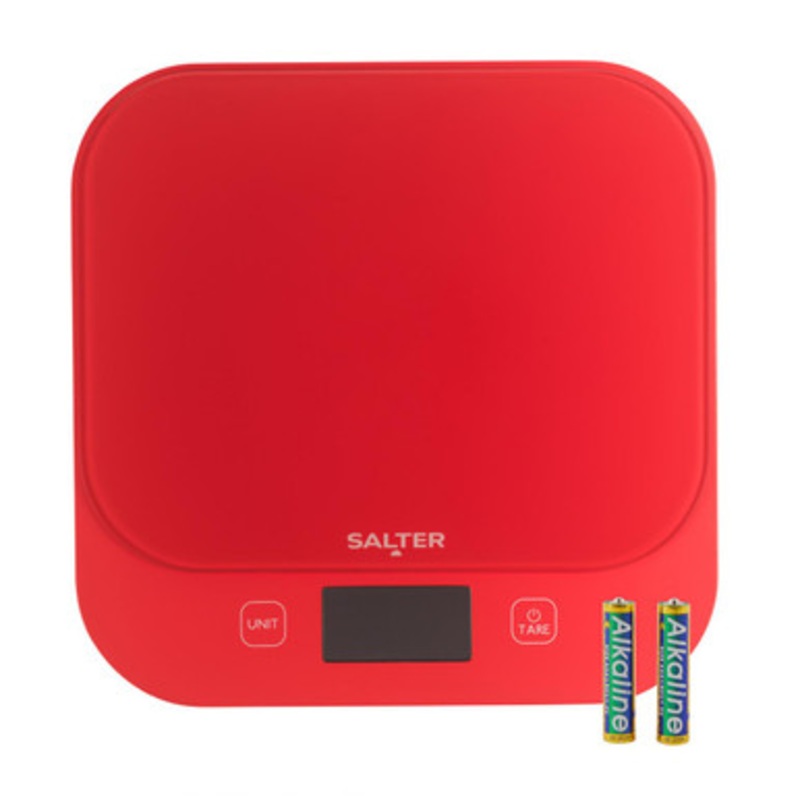 British Bakes Digital Kitchen Scale  Red