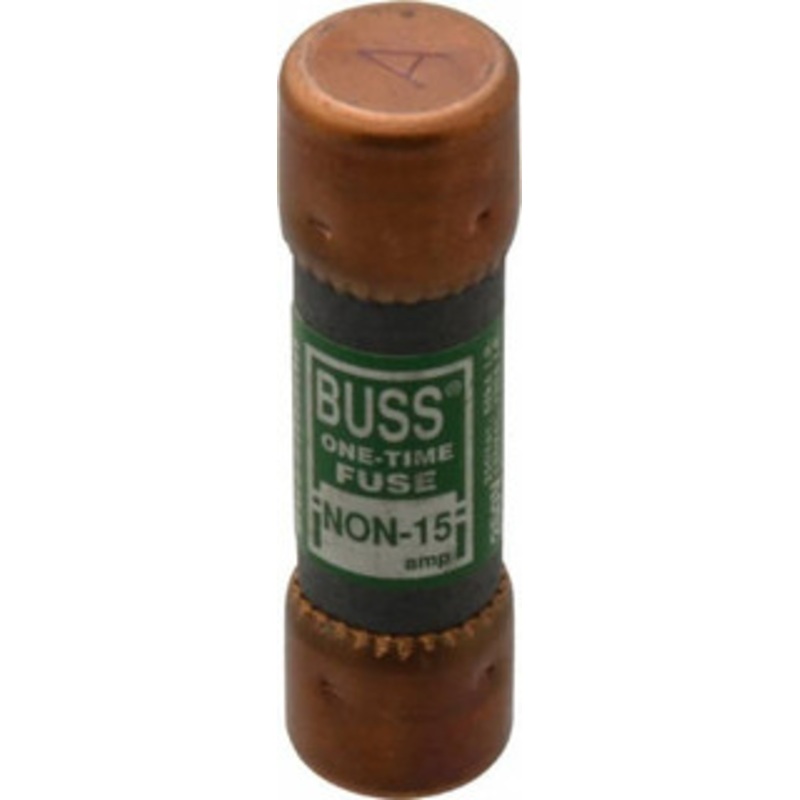 Bussmann 125 VDC, 250 VAC, 15 Amp, Fast-Acting General Purpose Fuse Fuse Holder Mount, 50.8mm OAL, 50 at AC/DC kA Rating, 9/16 Diam NON-15 - 74701137