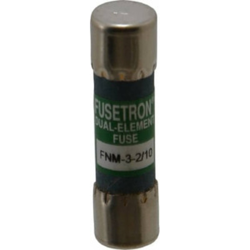 Bussmann 250 VAC, 3.2 Amp, Time Delay General Purpose Fuse Fuse Holder Mount, 1-1/2 OAL, 10 at 125 V kA Rating, 13/32 Diam FNM-3-2/10 - 76636562