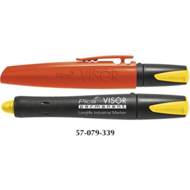 Pica VISOR Yellow Permanent Crayon Marker - 990/44