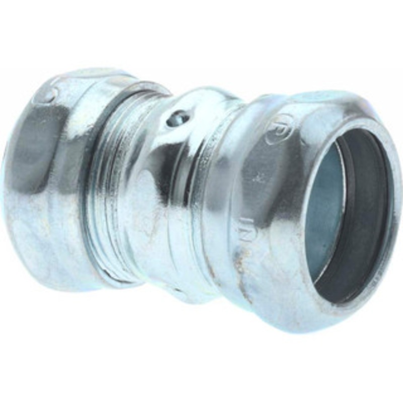 Crouse-Hinds 3/4 Trade EMT Conduit Coupling Steel, Noninsulated, Compression Connection 661S - 04518825