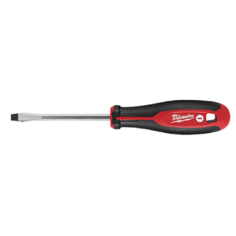 Milwaukee Slotted 3/16 Blade Width x 4 Blade Length Screwdriver, 10 Overall Length - 48-22-2032