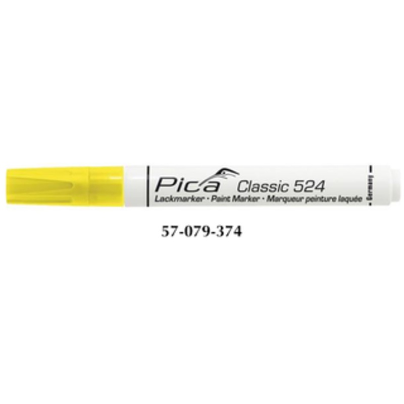 Pica Classic 524 Industry Paint Marker, Yellow - 524/44