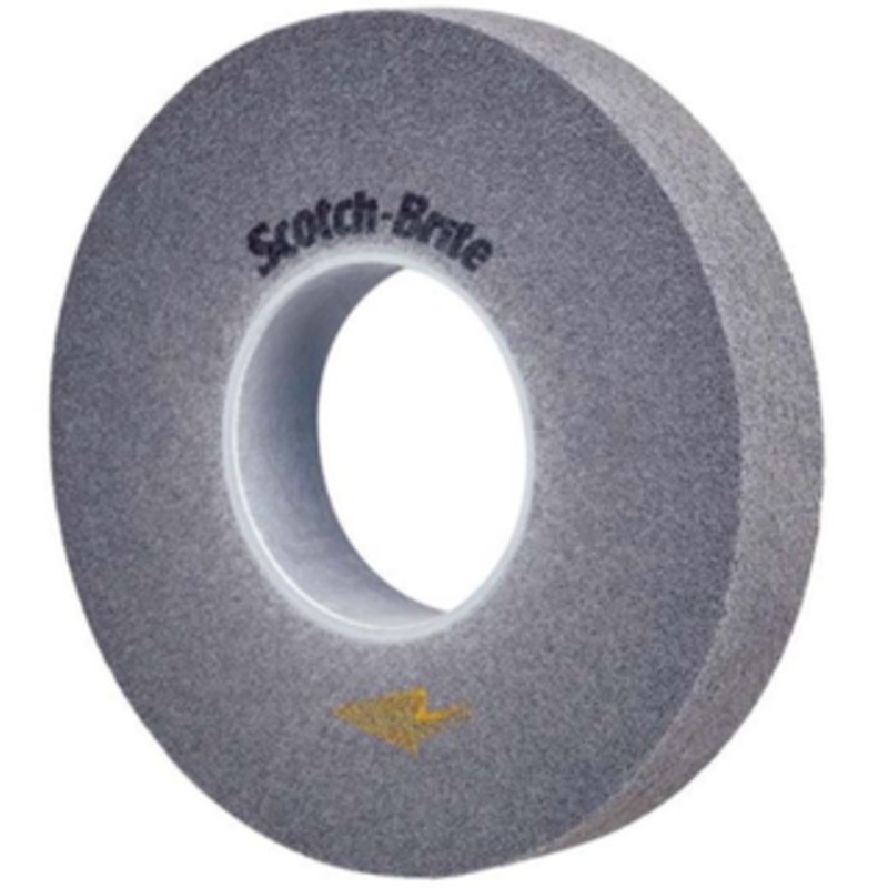 3M Scotch-Brite EXL PRO Deburring Wheel, 12 Dia. x 1W x 5 Arbor Hole