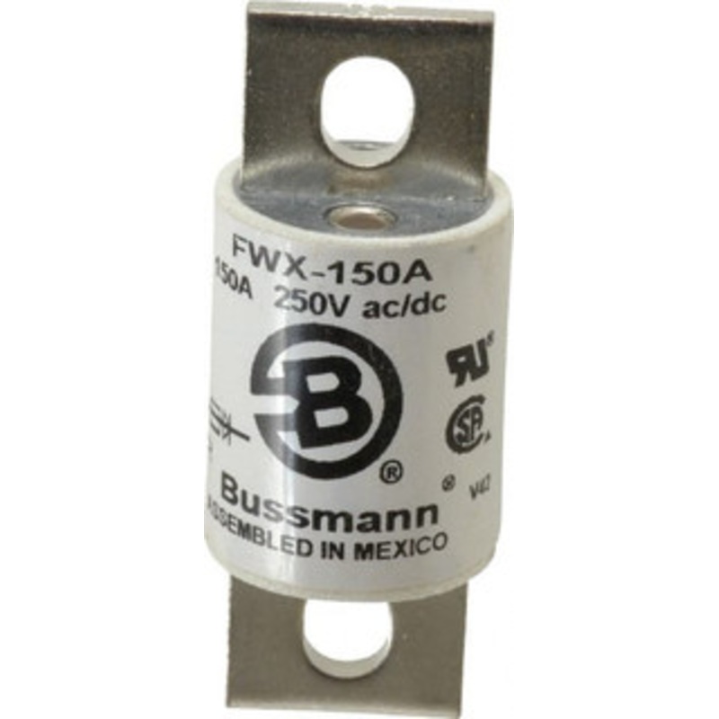 Bussmann 250 VAC/VDC, 150 Amp, Fast-Acting Semiconductor/High Speed Fuse Stud Mount Mount, 3-1/8 OAL, 200 (RMS), 50 at DC kA Rating, 1-7/32 Diam FWX-150A - 75784371