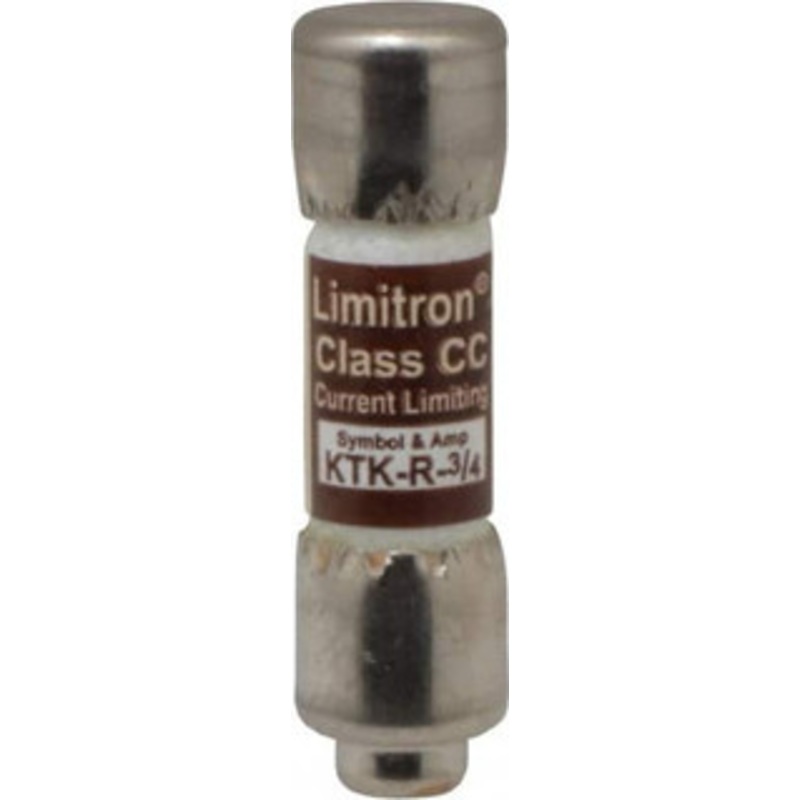 Bussmann 600 VAC, 0.75 Amp, Fast-Acting General Purpose Fuse Fuse Holder Mount, 1-1/2 OAL, 200 at AC (RMS) kA Rating, 13/32 Diam KTK-R-3/4 - 74760422