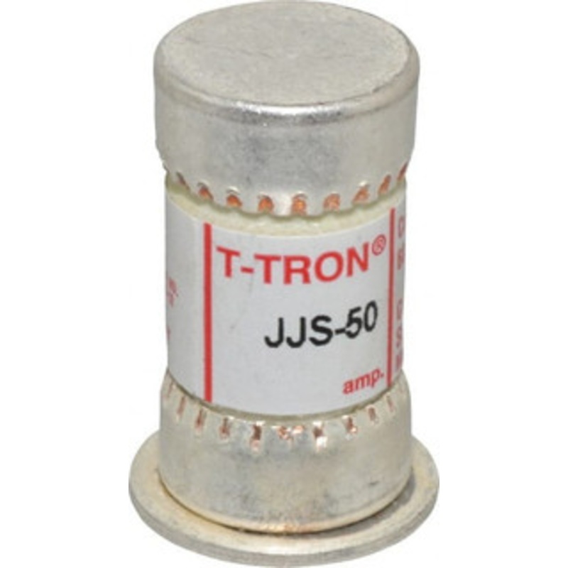 Bussmann 600 VAC, 50 Amp, Fast-Acting General Purpose Fuse Fuse Holder Mount, 1-9/16 OAL, 200 at AC (RMS) kA Rating, 13/16 Diam JJS-50 - 71922223