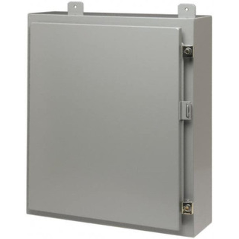 Cooper B-Line NEMA 12, 13 Steel Standard Enclosure with Hinge Flat Cover 24 Wide x 24 High x 12 Deep 78205180430 - 63981203