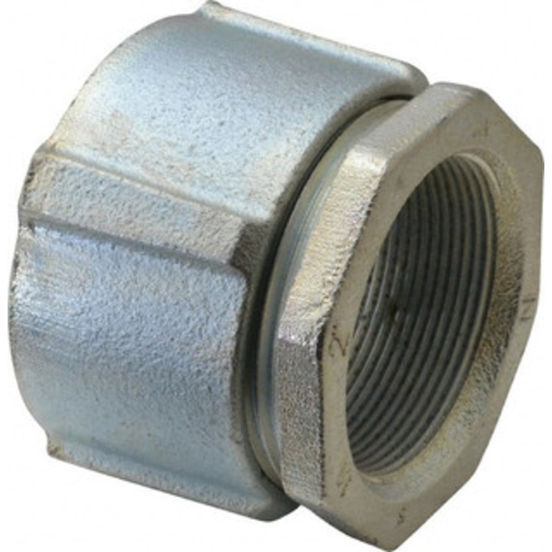 Crouse-Hinds 2 Trade Rigid/Intermediate (IMC) Conduit Coupling Malleable Iron, Noninsulated, Threaded Connection 195 - 04801320