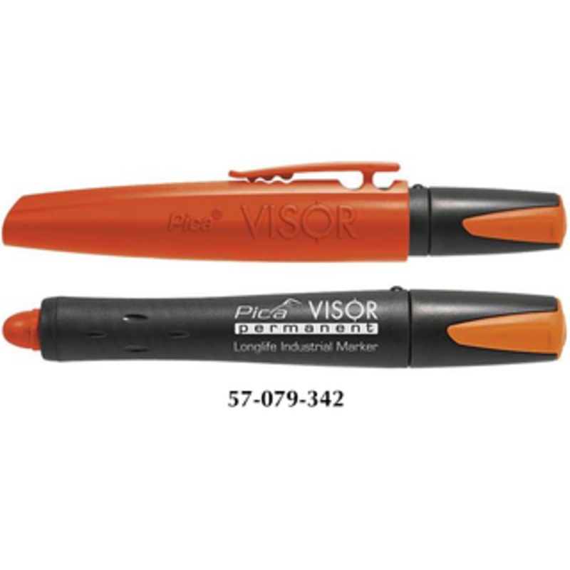Pica VISOR Orange Permanent Crayon Marker - 990/054