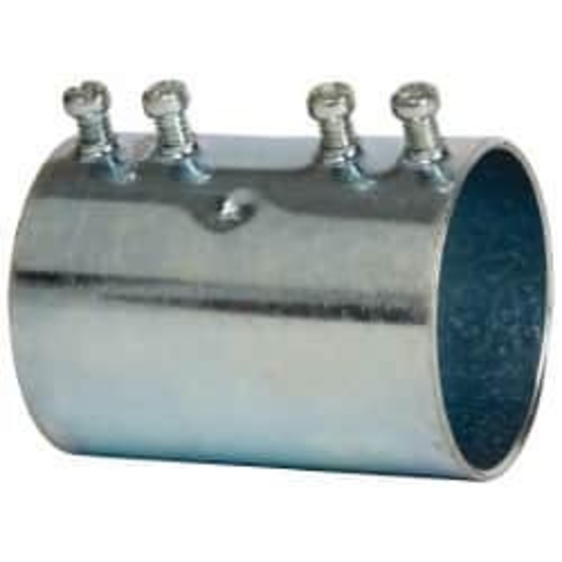 Crouse-Hinds 2 Trade EMT Conduit Coupling Steel, Noninsulated, Set Screw Connection 465 - 04518742